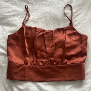 Copper crop top
